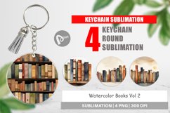 Keychain Watercolor Books Product Image 1