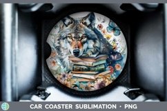 GorgeousWatercolor Books Car Coaster design.