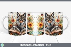 GorgeousWatercolor Books Mug Wrap design.