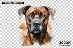 Watercolor Boxer Dog Clipart, Boxer Dog PNG Digital Download, Pet Portrait Sublimation Design, Dog Lover Clipart for Crafts, Boxer Dog Wall Art Printable, Hand Painted Dog Clipart PNG, Watercolor Dog Sublimation PNG, Cute Pet Portrait Digital Art, Boxer D