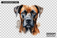 Watercolor Boxer Dog Clipart, Boxer Dog PNG Digital Download, Pet Portrait Sublimation Design, Dog Lover Clipart for Crafts, Boxer Dog Wall Art Printable, Hand Painted Dog Clipart PNG, Watercolor Dog Sublimation PNG, Cute Pet Portrait Digital Art, Boxer D