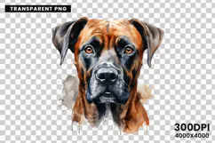 Watercolor Boxer Dog Clipart, Boxer Dog PNG Digital Download, Pet Portrait Sublimation Design, Dog Lover Clipart for Crafts, Boxer Dog Wall Art Printable, Hand Painted Dog Clipart PNG, Watercolor Dog Sublimation PNG, Cute Pet Portrait Digital Art, Boxer D