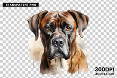 Watercolor Boxer Dog Clipart, Boxer Dog PNG Digital Download, Pet Portrait Sublimation Design, Dog Lover Clipart for Crafts, Boxer Dog Wall Art Printable, Hand Painted Dog Clipart PNG, Watercolor Dog Sublimation PNG, Cute Pet Portrait Digital Art, Boxer D