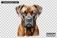 Watercolor Boxer Dog Clipart, Boxer Dog PNG Digital Download, Pet Portrait Sublimation Design, Dog Lover Clipart for Crafts, Boxer Dog Wall Art Printable, Hand Painted Dog Clipart PNG, Watercolor Dog Sublimation PNG, Cute Pet Portrait Digital Art, Boxer D