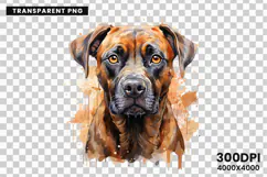 Watercolor Boxer Dog Clipart, Boxer Dog PNG Digital Download, Pet Portrait Sublimation Design, Dog Lover Clipart for Crafts, Boxer Dog Wall Art Printable, Hand Painted Dog Clipart PNG, Watercolor Dog Sublimation PNG, Cute Pet Portrait Digital Art, Boxer D