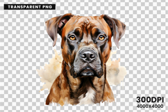 Watercolor Boxer Dog Clipart, Boxer Dog PNG Digital Download, Pet Portrait Sublimation Design, Dog Lover Clipart for Crafts, Boxer Dog Wall Art Printable, Hand Painted Dog Clipart PNG, Watercolor Dog Sublimation PNG, Cute Pet Portrait Digital Art, Boxer D