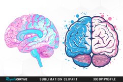 Watercolor Brain Exquisite Clipart Product Image 1