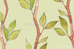 Watercolor Branches Seamless Pattern Product Image 4