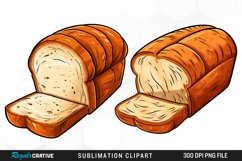 Watercolor Bread Clipart Product Image 1