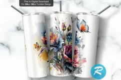 Watercolor Florals,flower sumblition,Spring Floral,Tumbler Wraps,20 oz Sublimation,Tumbler Design,Floral Tumbler,PNG Wrap,Seamless Tumbler,PNG Template,20 oz skinny tumbler,Spring tumbler,floaral tumbler,spring tumbler png,flower tumbler,