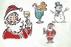 Watercolor Brush Doodle Christmas Product Image 1