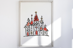 Watercolor Brush Doodle Christmas Product Image 2
