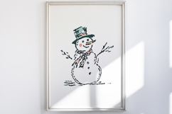 Watercolor Brush Doodle Christmas Product Image 2