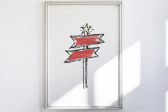 Watercolor Brush Doodle Christmas Product Image 2
