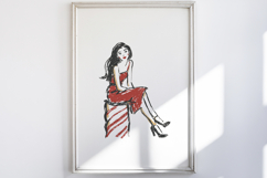 Watercolor Brush Doodle Christmas Product Image 2