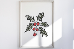 Watercolor Brush Doodle Christmas Product Image 2