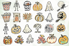 Watercolor Brush Doodle Halloween Product Image 4