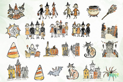 Watercolor Brush Doodle Halloween Product Image 3