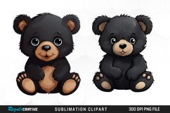 Watercolor Teddy Bear clipart Product Image 1