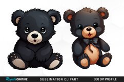 Watercolor Teddy Bear clipart Product Image 1