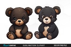Watercolor Teddy Bear clipart Product Image 1