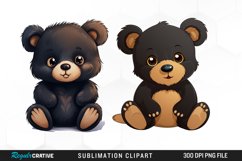 Watercolor Teddy Bear clipart Product Image 1