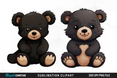 Teddy Bear Clipart,Boho Teddy Bear,Baby Shower Clipart,Watercolor Bear,Bear Hot Air Balloon,