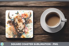 GorgeousWatercolor Square Coaster design.