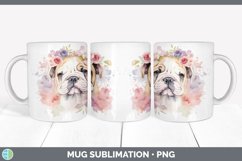 GorgeousWild Flowers Bulldogs Mug Wrap design.