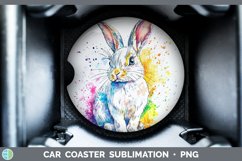 GorgeousWatercolor Car Coaster design.