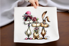 Watercolor Bunny Clipart, Easter Sublimation PNG Product Image 2