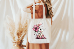 Watercolor Bunny Clipart, Easter Sublimation PNG Product Image 5