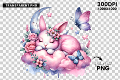 watercolor bunny cloud png, baby bunny clipart, cute rabbit sublimation design, nursery bunny watercolor, pastel bunny png, dreamy bunny clipart, watercolor rabbit printable, bunny cloud art, baby shower bunny png, watercolor animal clipart