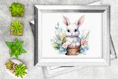 Easter Bunny Watercolor Sublimation Clipart Product Image 8