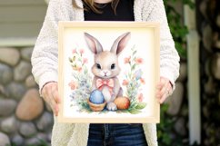 Easter Bunny Watercolor Sublimation Clipart Product Image 9