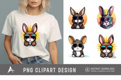 Watercolor Bunny Clipart,Cute Bunny Watercolor Illustration Product Image 1