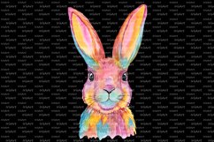 Watercolor Bunny Sublimation Design PNG - Animal Print Product Image 3