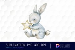 Bunny With Star Graphics Clipart Product Image 1