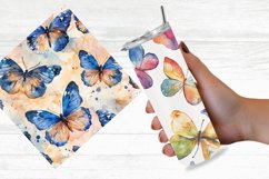Watercolor Butterflies Digital Paper Bundle Product Image 3