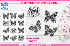 Charming Butterfly Stickers Printable Decorative Design Product Image 1