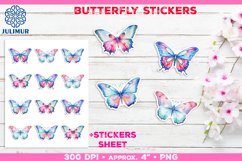 Charming Butterfly Stickers Printable Decorative Design Product Image 1