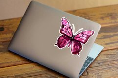 Watercolor Butterfly Sticker Clipart Bundle Product Image 3
