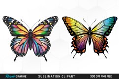 Watercolor Butterfly Illustration Clipart Product Image 1