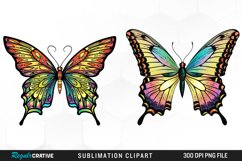 Watercolor Butterfly PNG Set Clipart Product Image 1