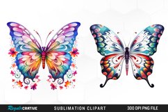Watercolor Butterfly PNG Clipart Product Image 1