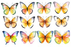 Watercolor Butterfly Clipart Bundle, 40 PNG Designs Product Image 3