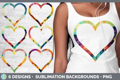 Bundle of six Watercolor Butterfly heart frames clipart.