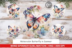 Wind Spinner Watercolor Butterfly Product Image 1