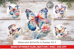 Wind Spinner Watercolor Butterfly Product Image 1