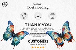 Butterfly Sublimation Clipart PNG Design